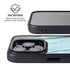 Aqua Blue Marble Ink iPhone 15 Pro Kickstand Case
